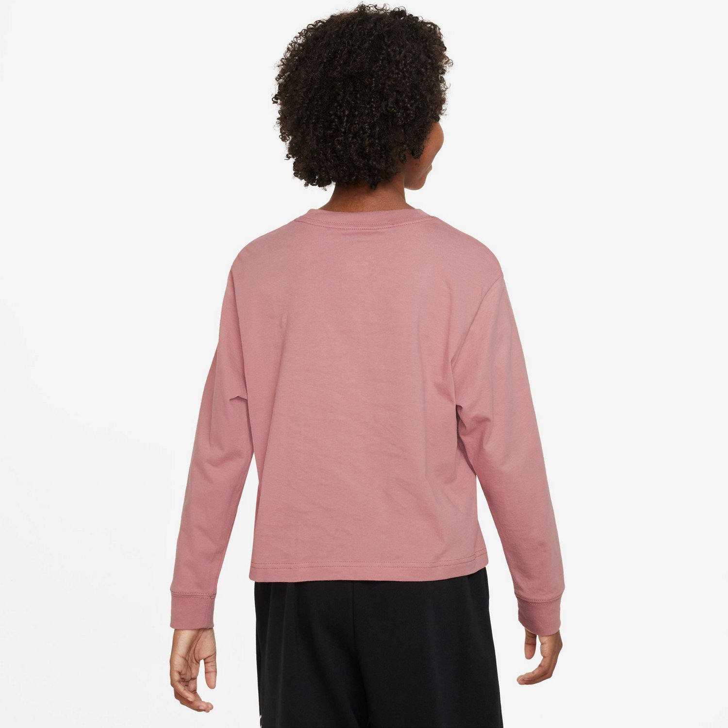 Nike Girls' Sportswear Essential Boxy Long Sleeve Graphic T-shirt