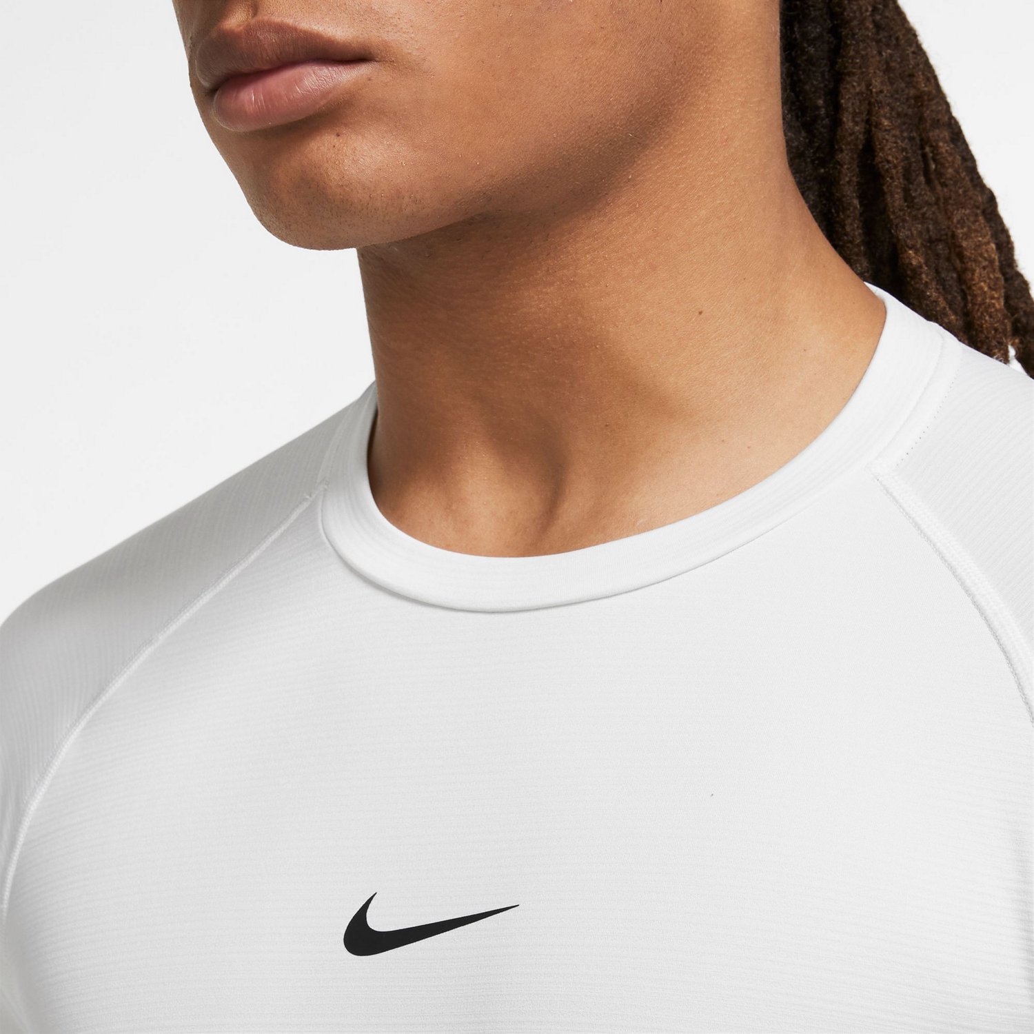 Nike Men's Pro Warm Long Sleeve Crew Top                                                                                         - view number 3