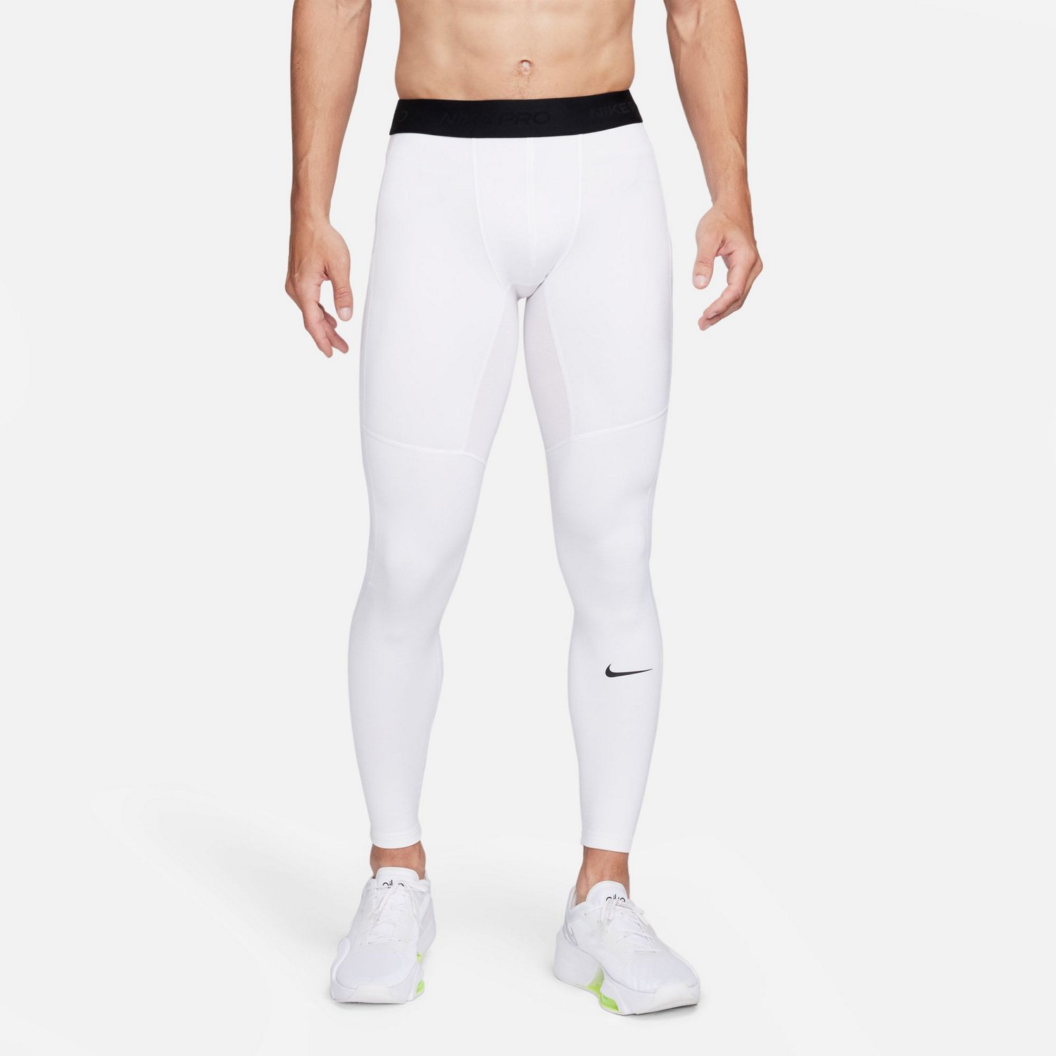 Nike Men's Pro Therma Training Tights White/Black, L