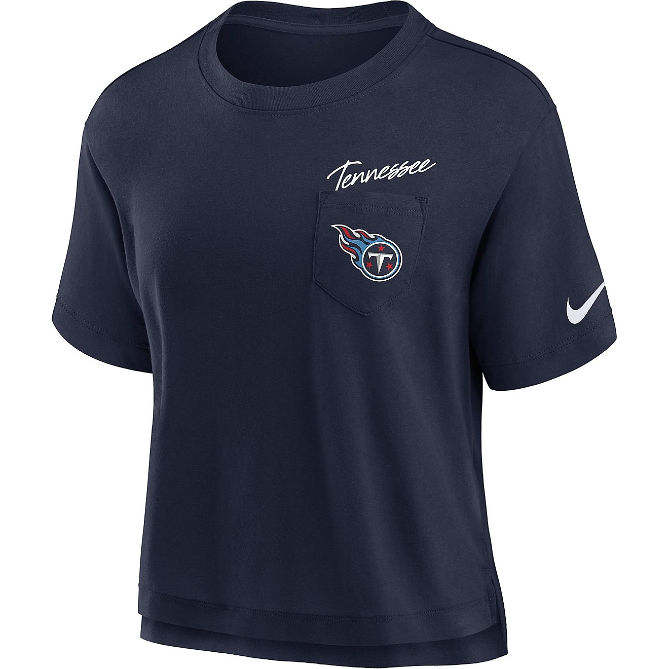Nike Women's Tennessee Titans Dri-FIT High Hip Pocket T-shirt | Academy