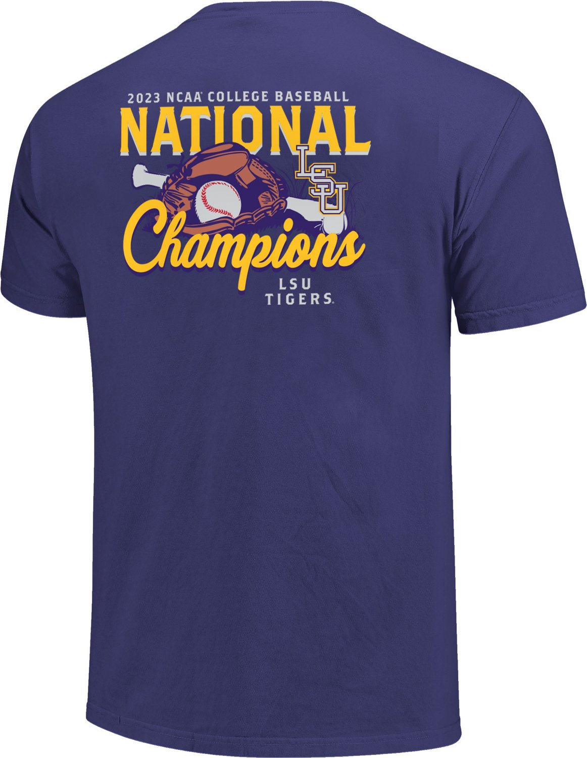 Image One Men's LSU 2023 College World Series Baseball National Champs