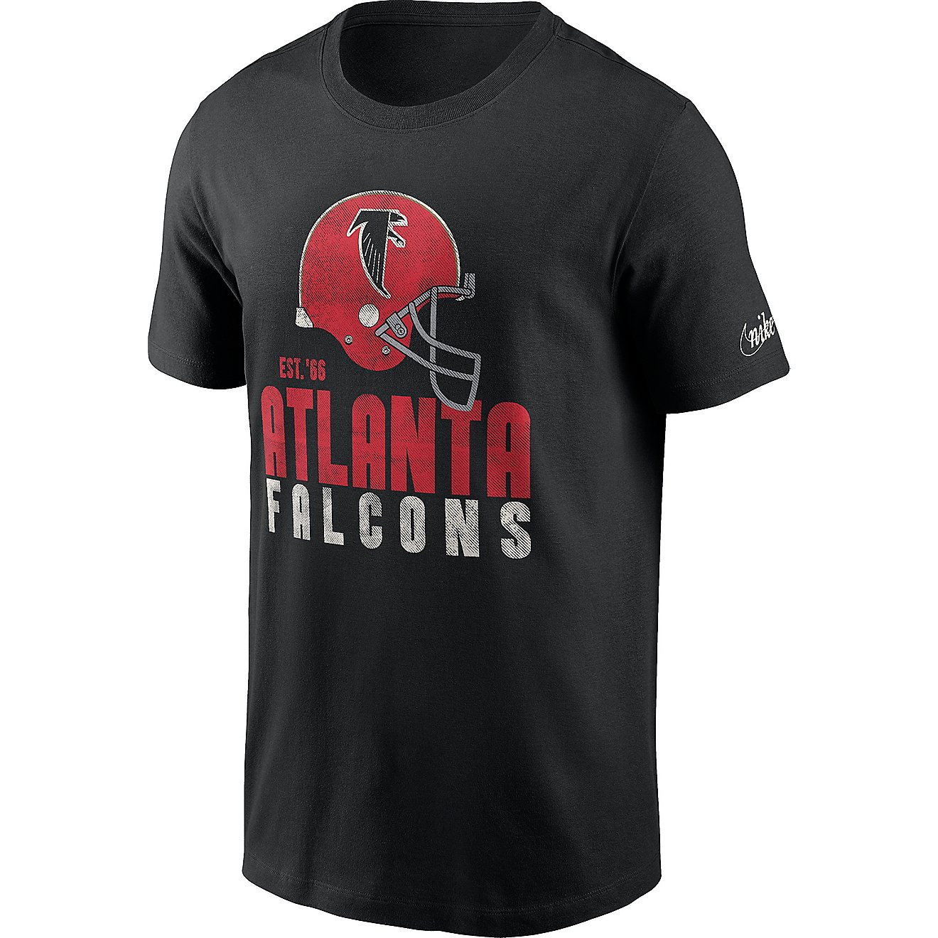 Nike Men's Atlanta Falcons Helmet Essential Graphic T-shirt                                                                      - view number 1