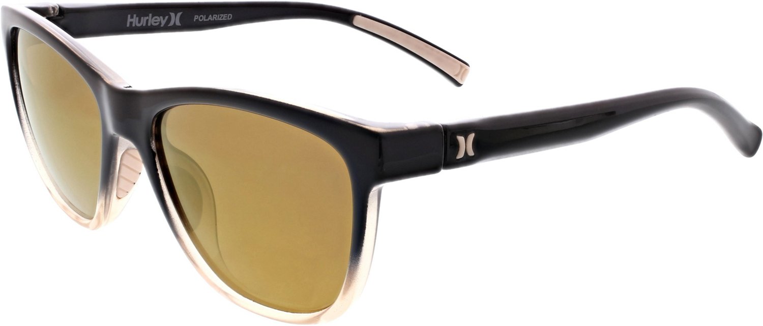 Hurley Women's Cardiff Rubberized Polarized Floating Frame Sunglasses