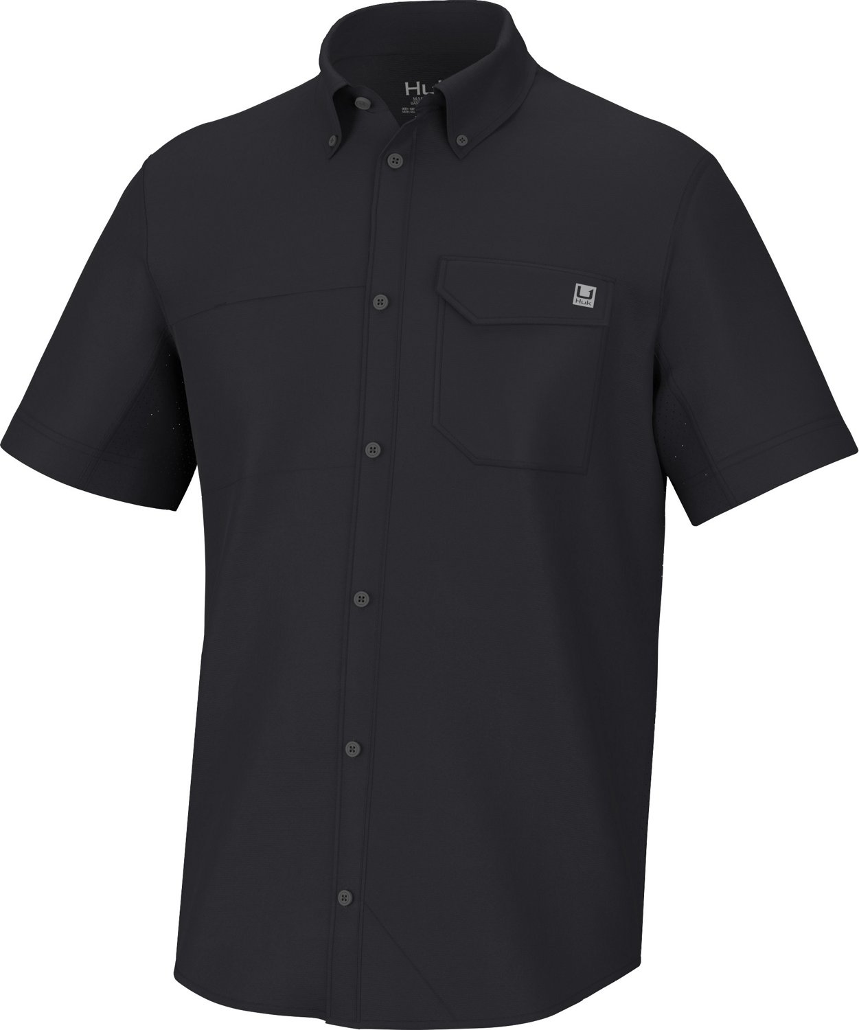 Huk Kona Fish and Flags Short-Sleeve Button-Down Shirt for Men