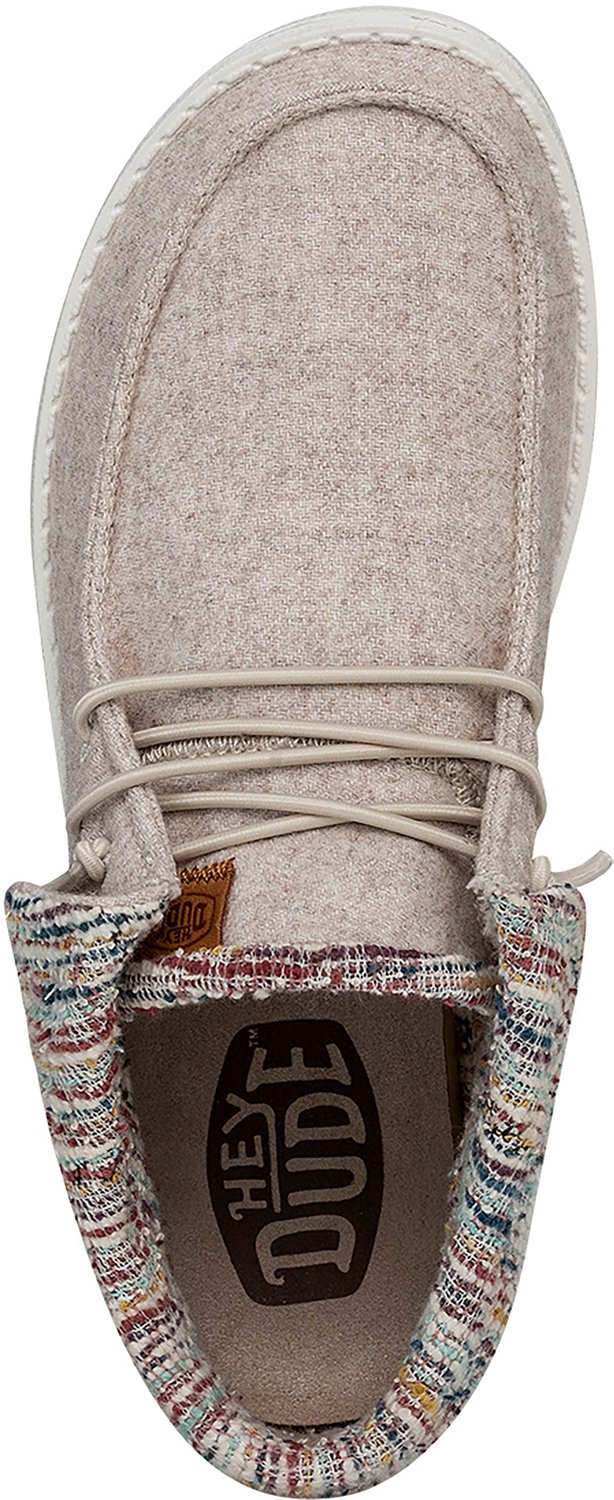 HEYDUDE Women’s Wendy Fold Wooly Twill Shoes | Academy