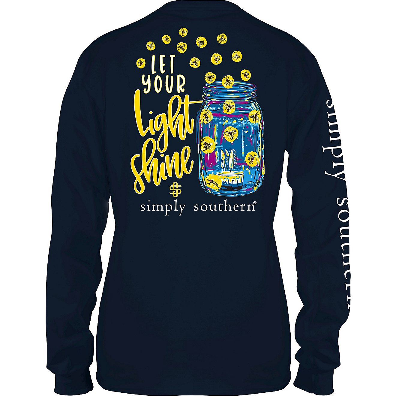 Simply Southern Girls' Let Your Light Shine Long Sleeve T-shirt                                                                  - view number 2