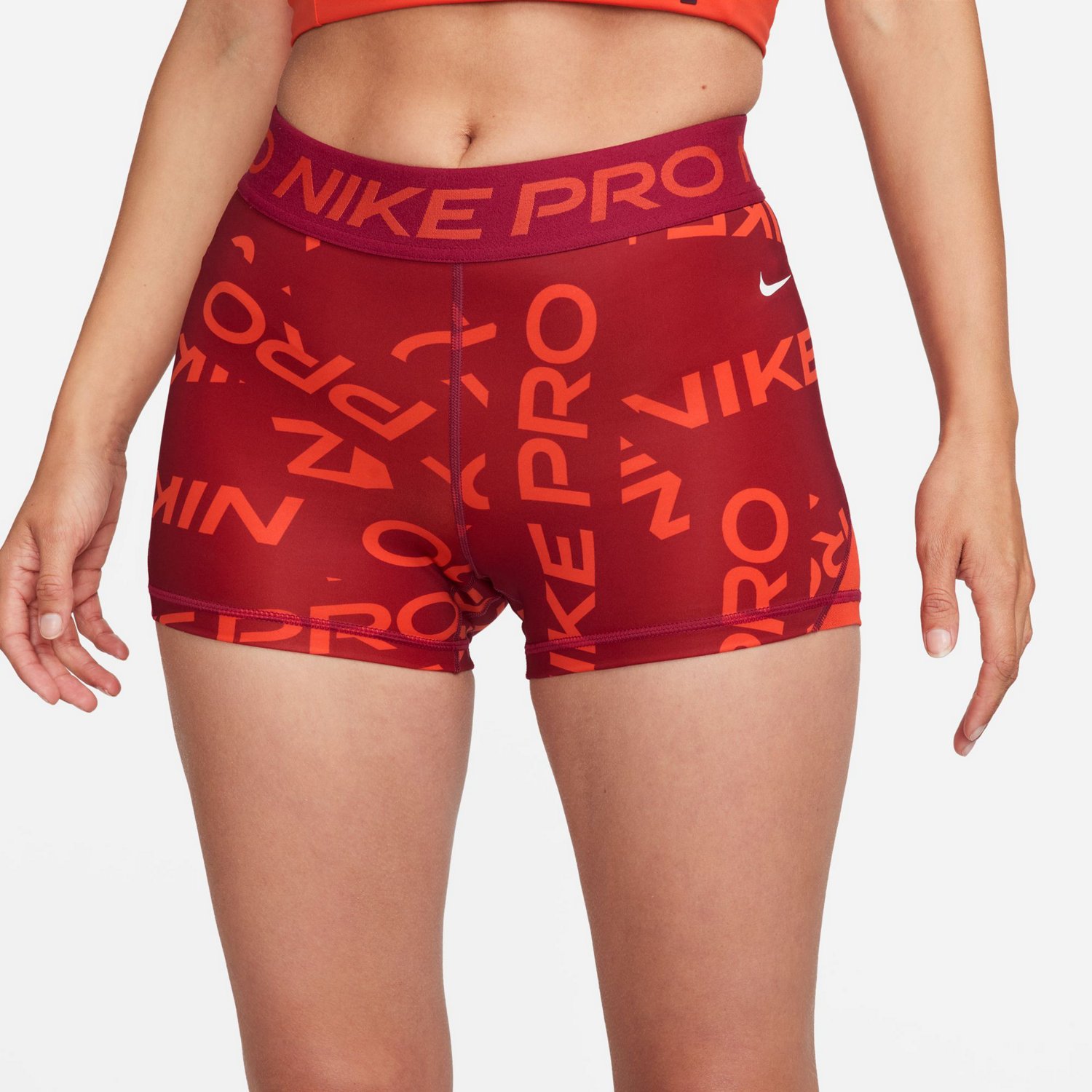 Nike Women's Pro DriFIT MidRise Shorts 3" Academy