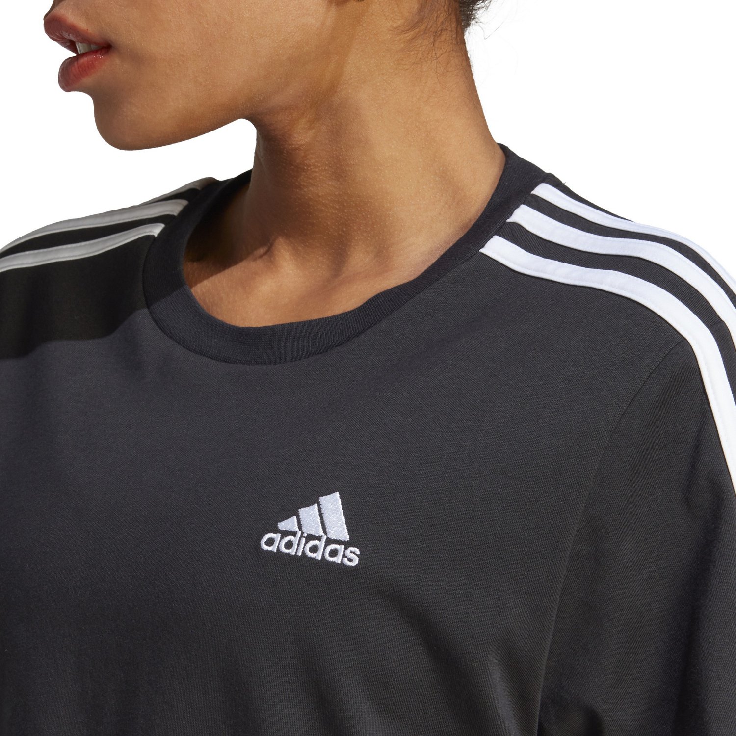 adidas Women's 3 Stripe Crop Top