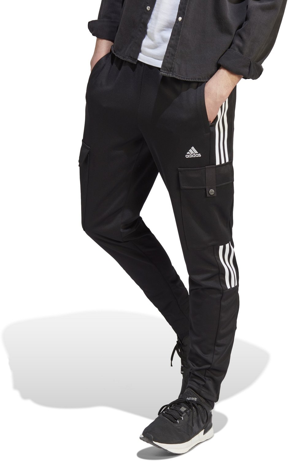 adidas Men's Warm Up Tricot Tapered Joggers