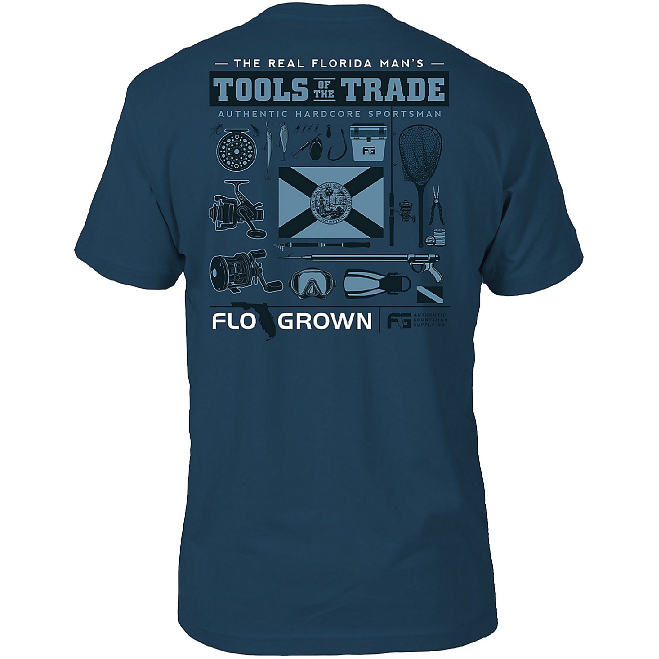 FLOGROWN Men's Fishing Tools of the Trade T-shirt                                                                                - view number 1