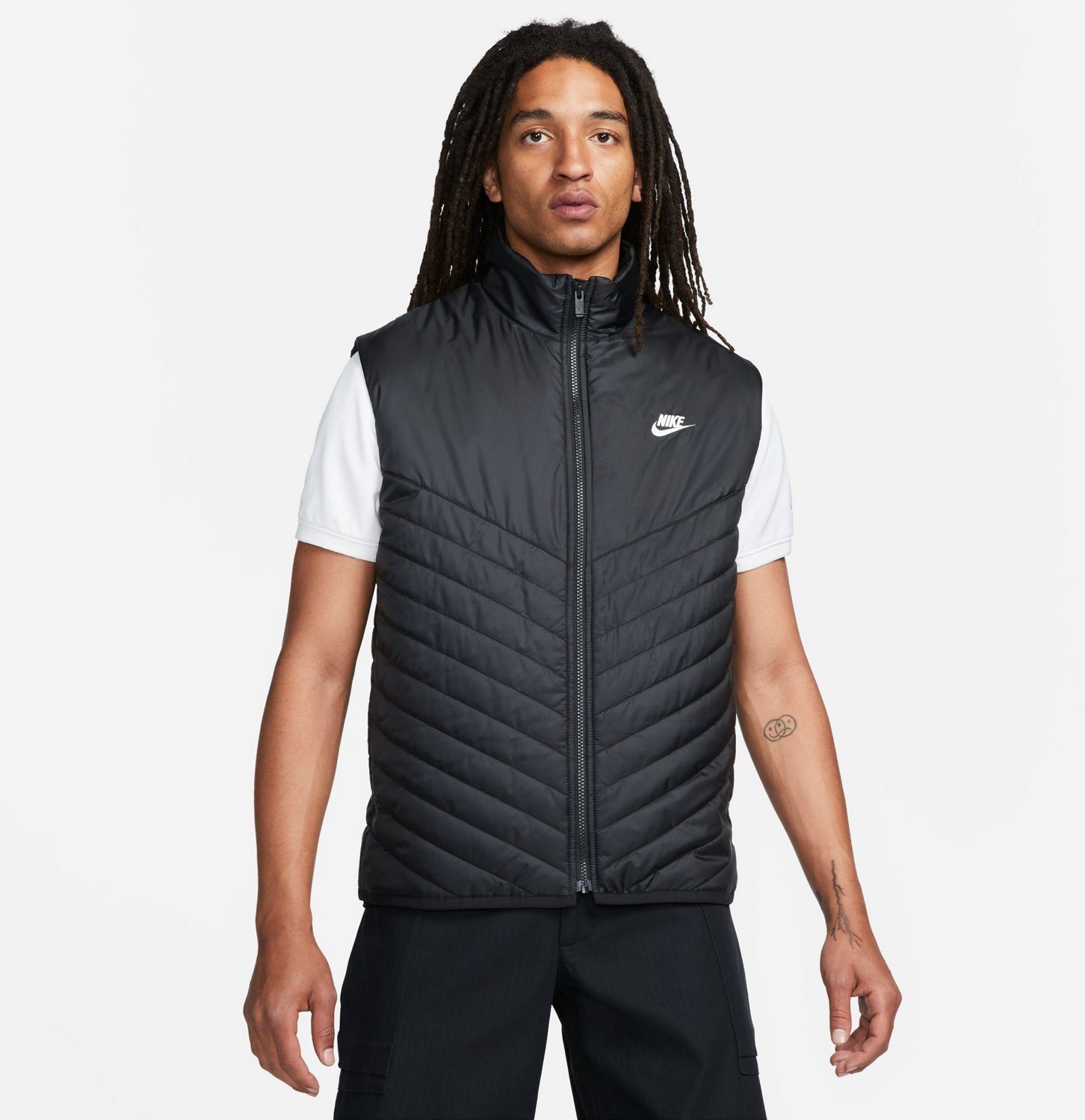 Nike puffer discount vest with hood