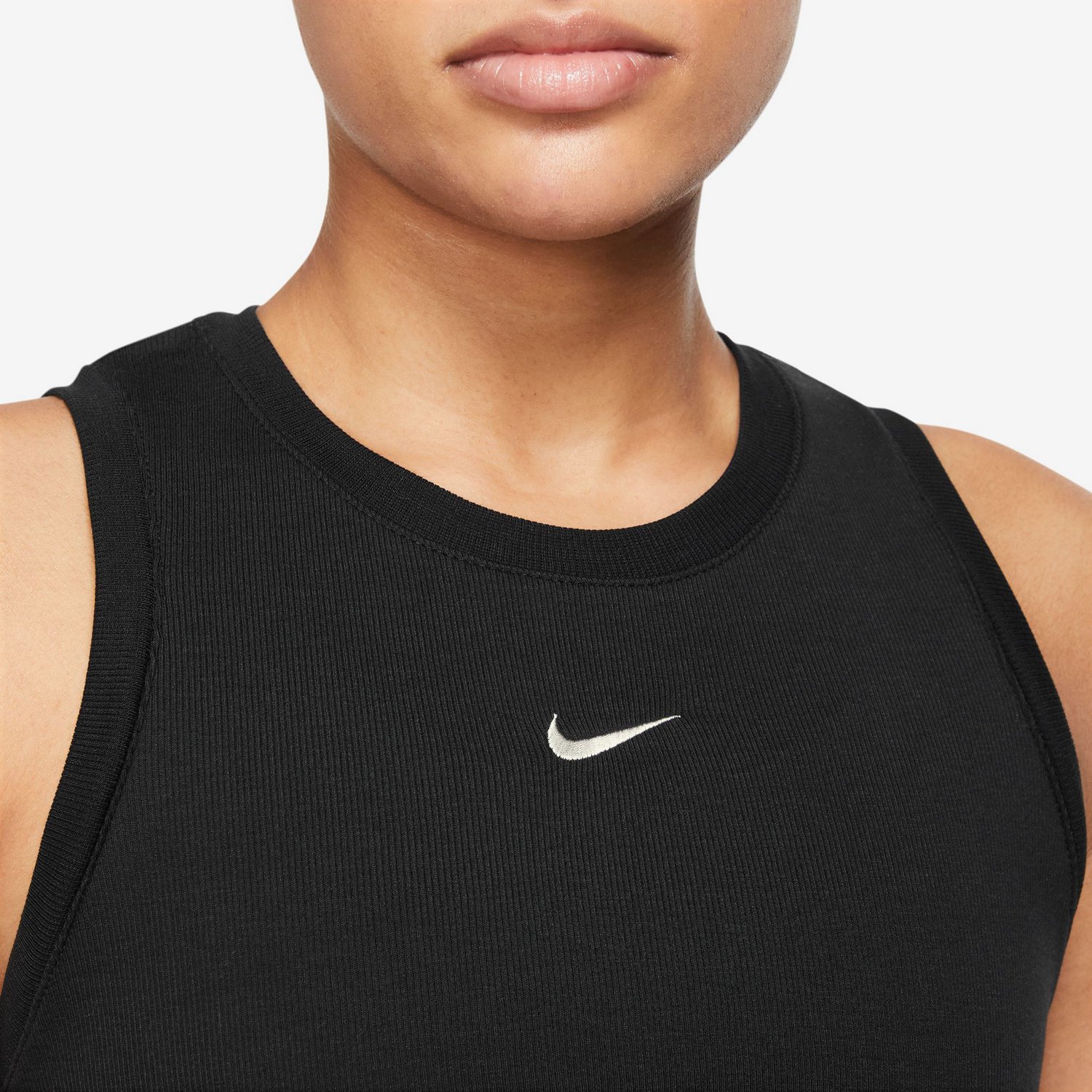Nike Women's Sportswear Essentials Ribbed Cropped Tank Top                                                                       - view number 3