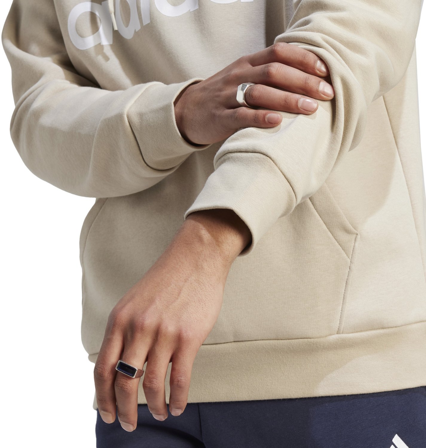 adidas Men's Badge of Sport Logo Fleece Hoodie - view number 4