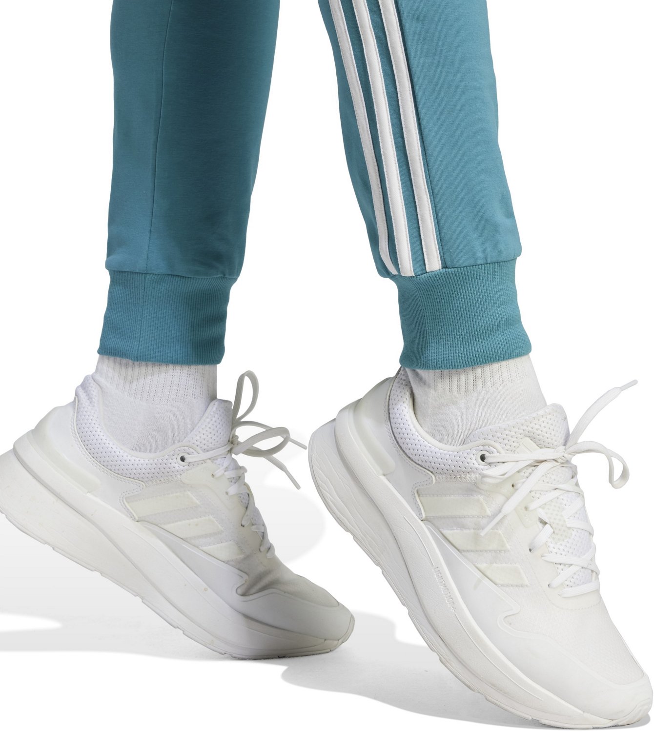 adidas Women’s 3-Stripe Single Jersey Cuffed Jogger Pants - view number 4