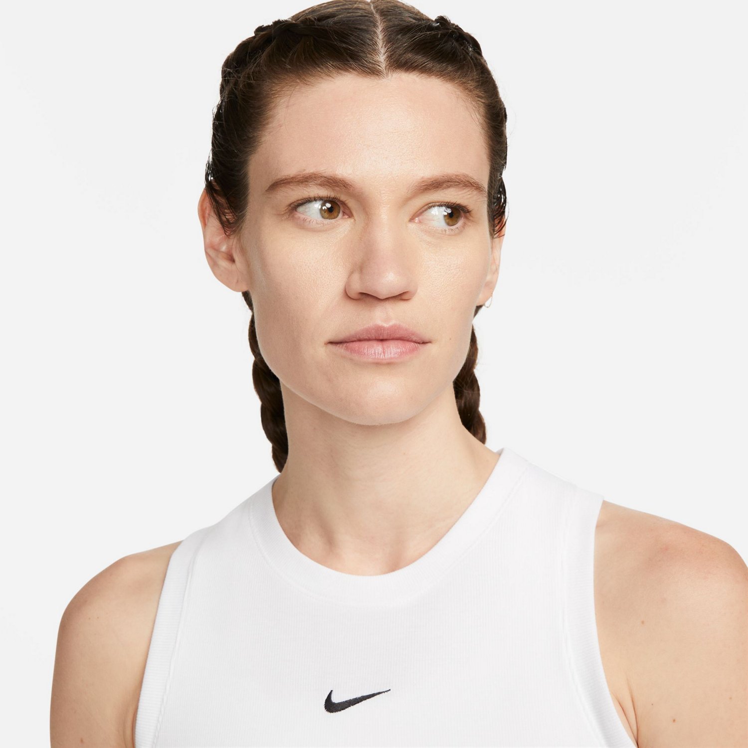 Nike Women's Sportswear Essentials Ribbed Cropped Tank Top                                                                       - view number 3