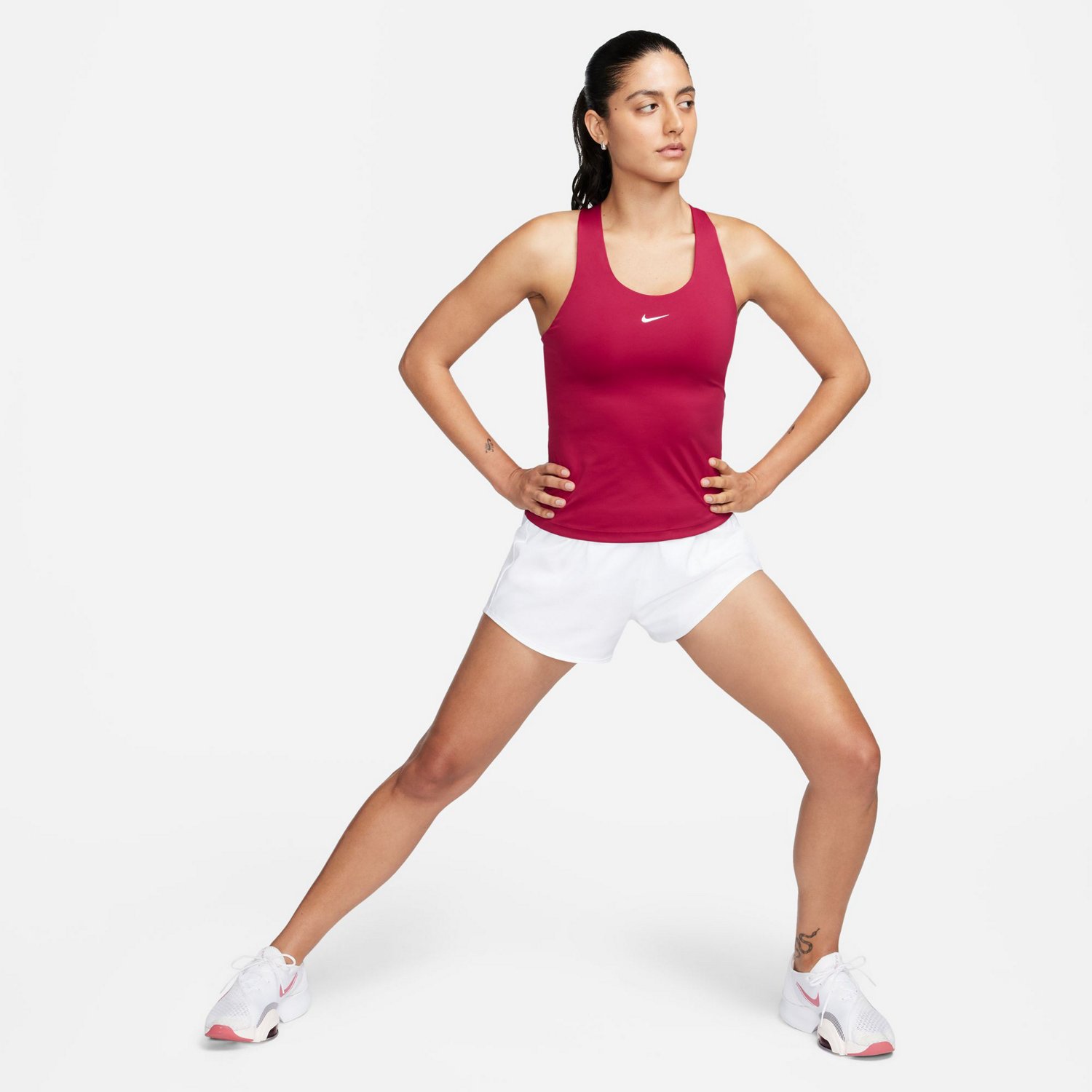 Nike Women's Dri-FIT Swoosh Bra Tank Top                                                                                         - view number 6