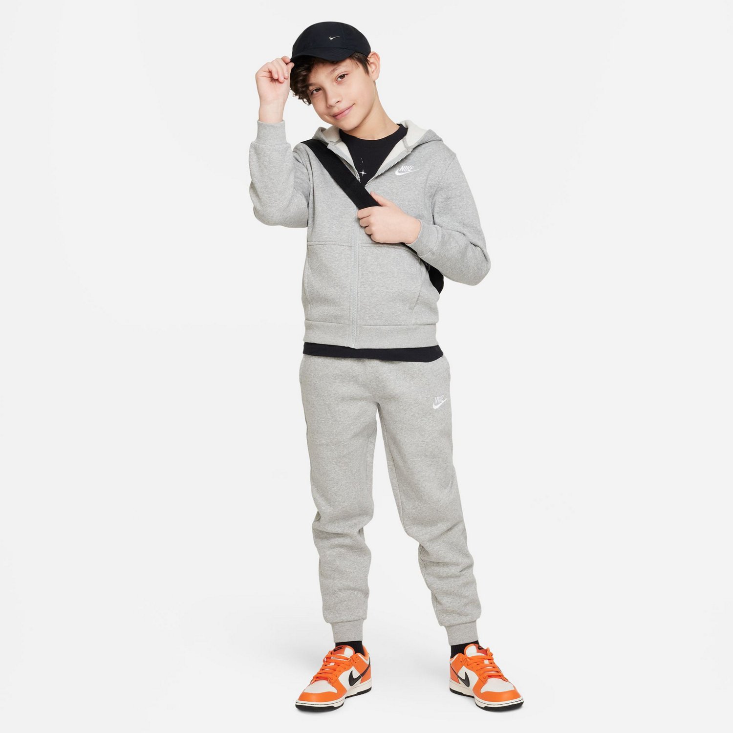 Nike Boys' Sportswear Club Fleece Full-Zip Hoodie - view number 5