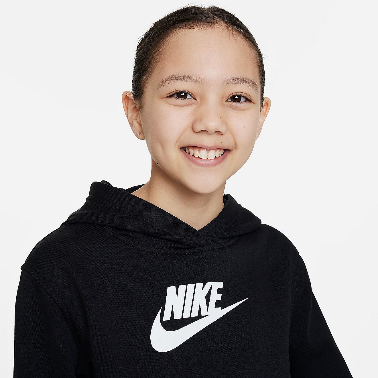 Nike Girls' NSW Club Fleece Cropped Hoodie | Academy