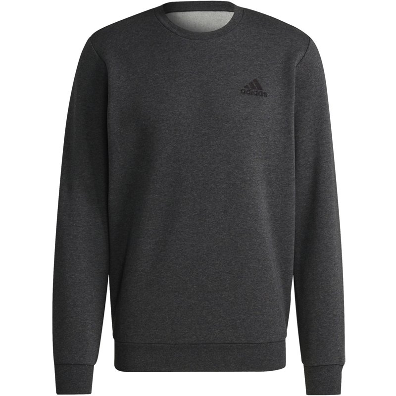 adidas Men's Feel Cozy SWT Pullover Dk Grey Heather/Black, Small - Men's Athletic Fleece at Academy Sports