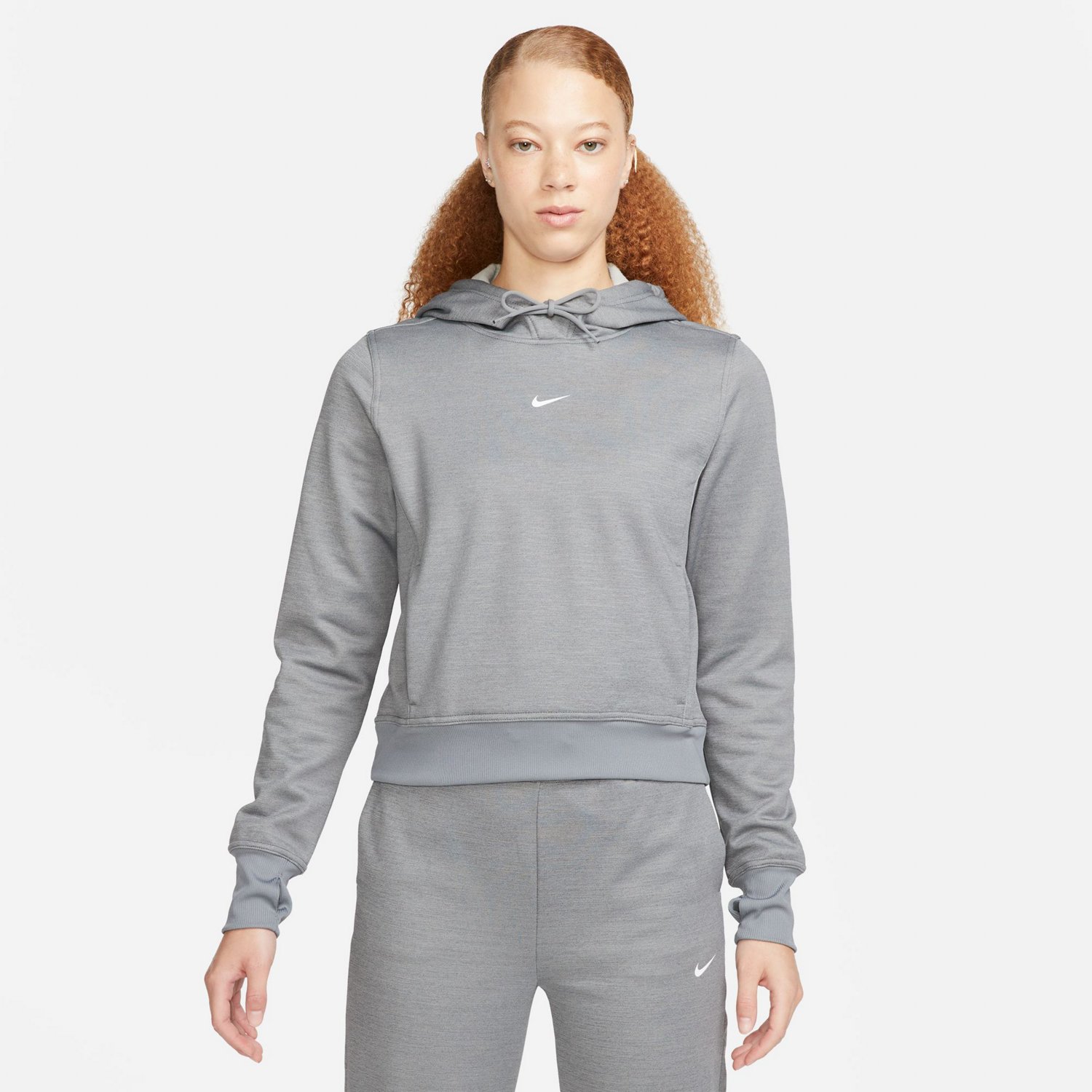 Nike women's therma cropped pullover hoodie sale