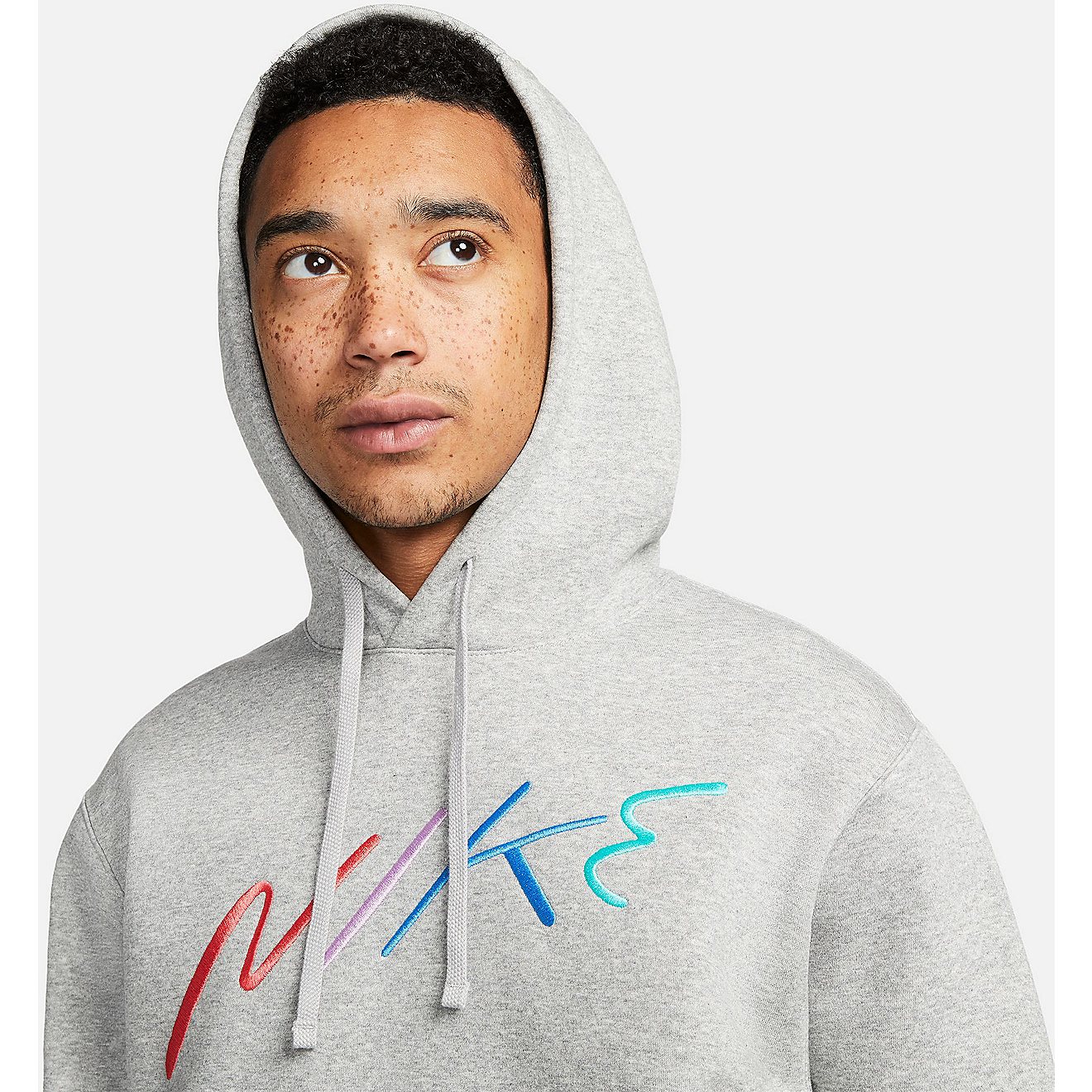 Nike Men's Club Fleece+ Brushed-Back Graphic Pullover Hoodie | Academy