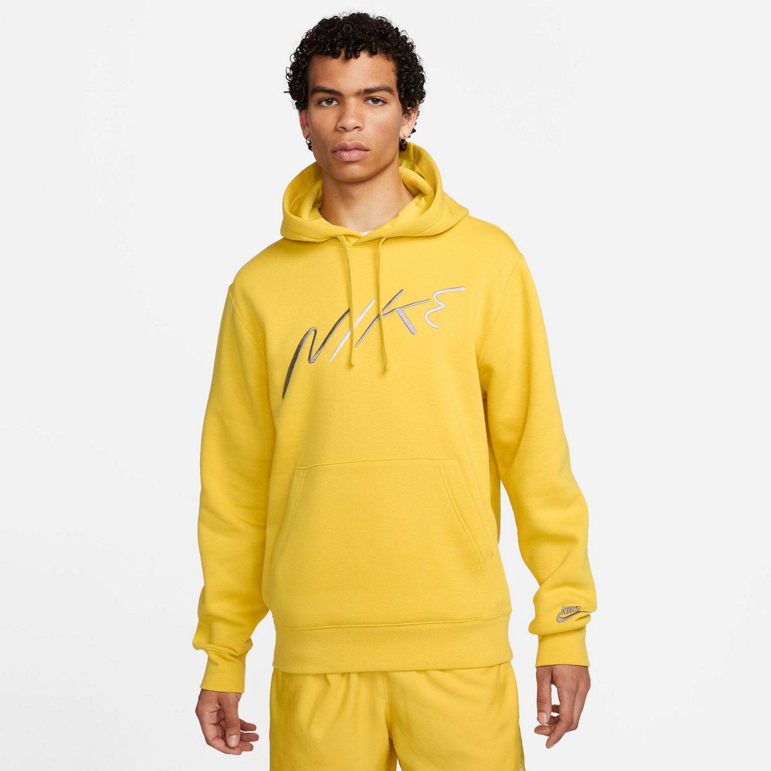 Nike Men's Club Fleece+ Brushed-Back Graphic Pullover Hoodie | Academy