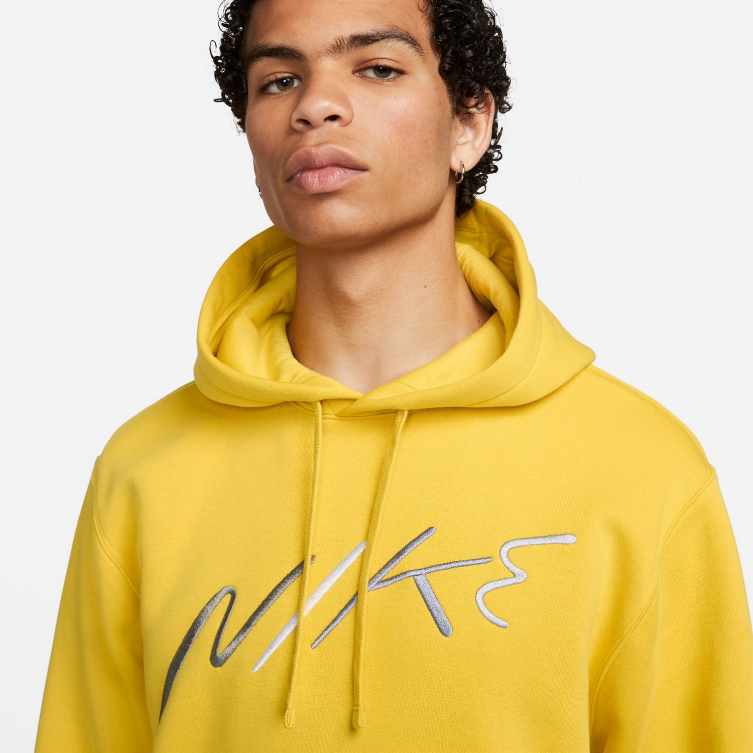 Nike Men's Club Fleece+ Brushed-Back Graphic Pullover Hoodie - view number 3