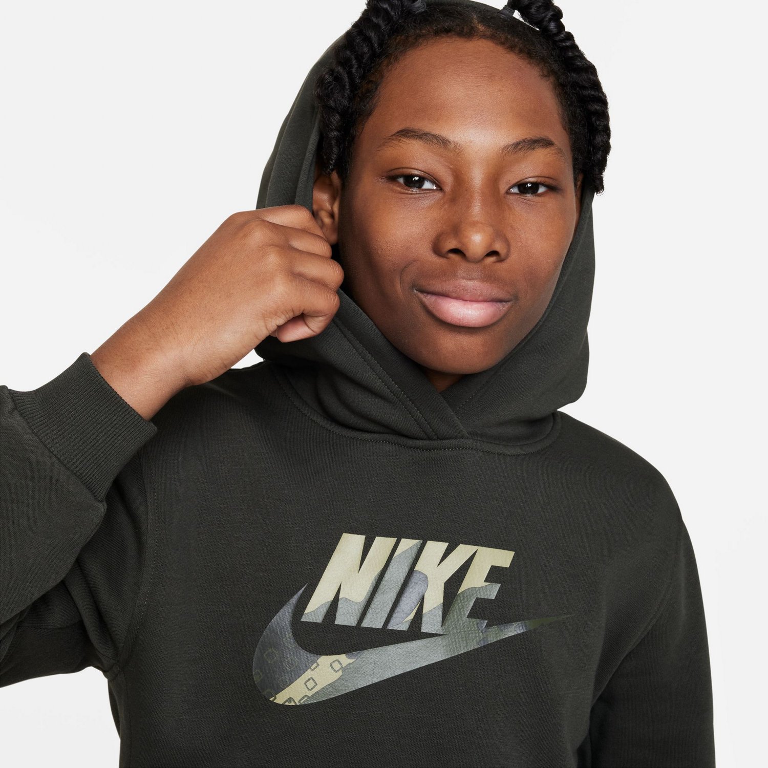 Nike Kids' Sportswear Club Fleece Graphic Hoodie - view number 3