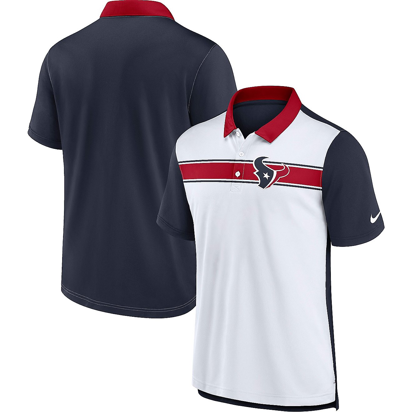 Nike Men's Houston Texans Rewind Pique Polo Shirt                                                                                - view number 3