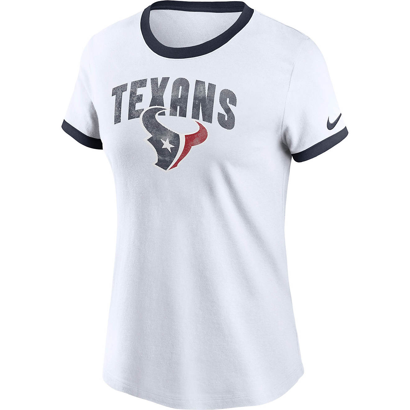 Nike Women's Houston Texans Rewind Ringer T-shirt                                                                                - view number 1