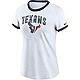 Nike Women's Houston Texans Rewind Ringer T-shirt                                                                                - view number 1 selected