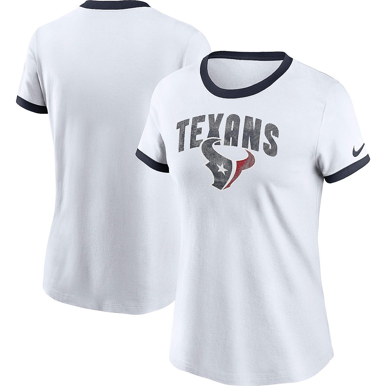 Nike Women's Houston Texans Rewind Ringer T-shirt                                                                                - view number 3