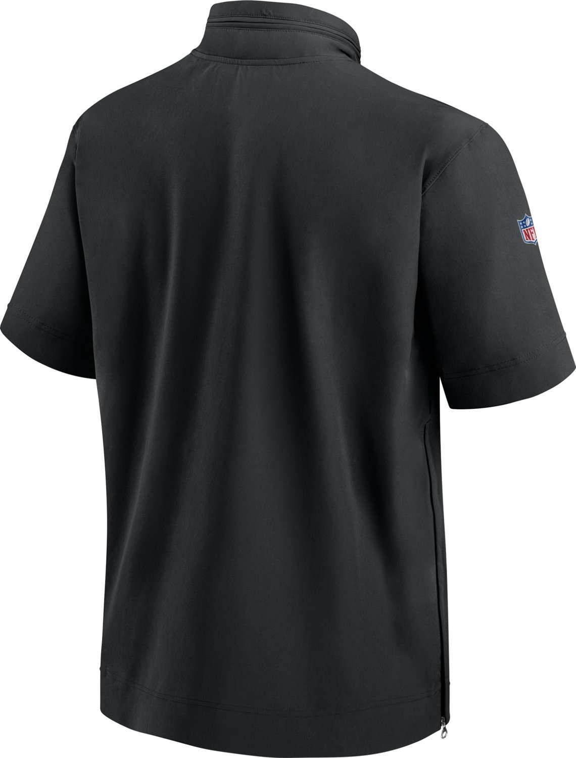 Nike Men's Atlanta Falcons Coach 1/2 Zip Short Sleeve Hooded Jacket - view number 2