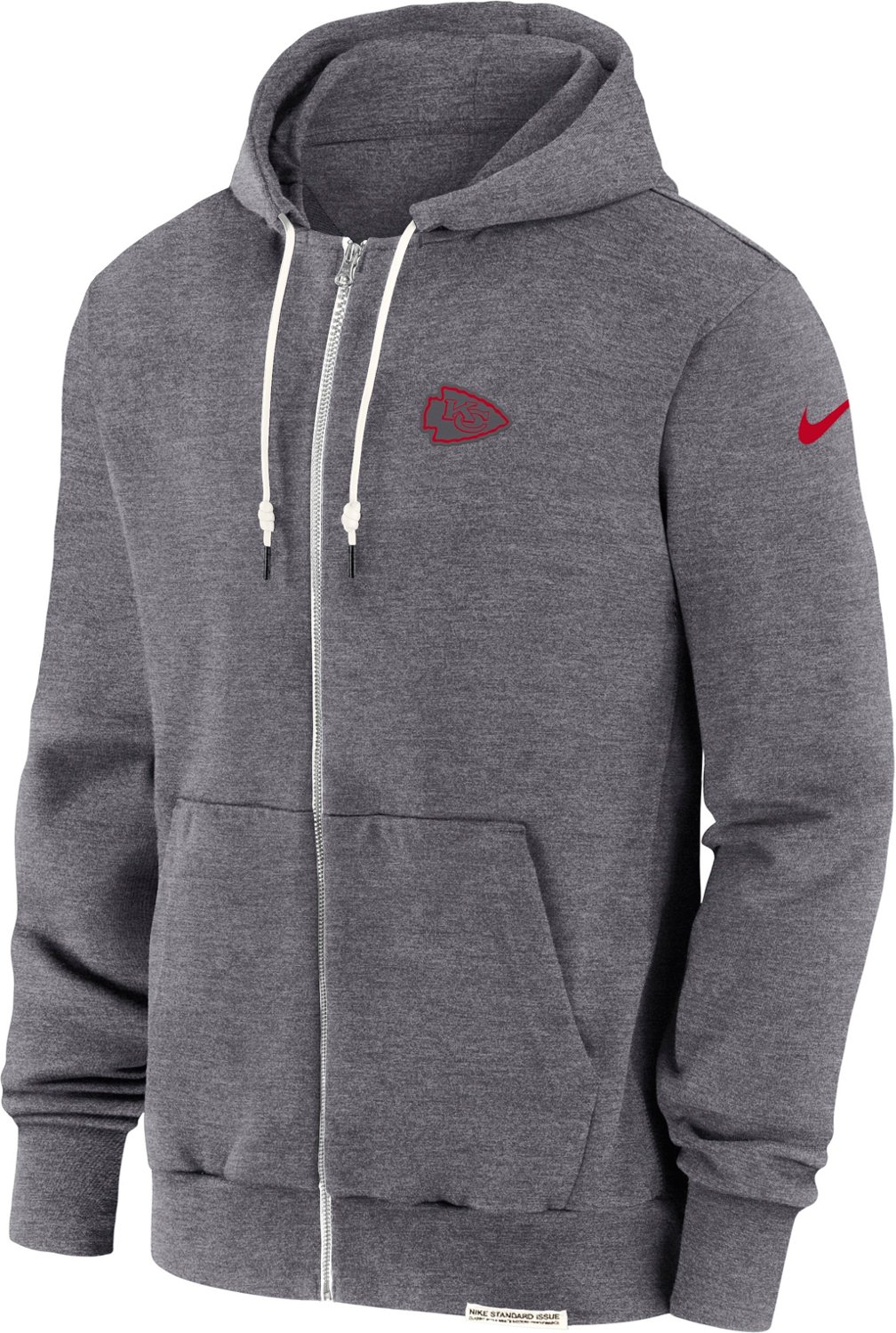 Nike Men's Kansas City Chiefs Dri-FIT Full Zip Hoodie T-shirt                                                                    - view number 1 selected