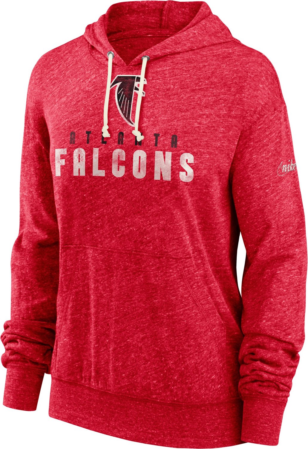 Women's Nike Red Atlanta Falcons Rewind Gym Vintage Pullover Hoodie