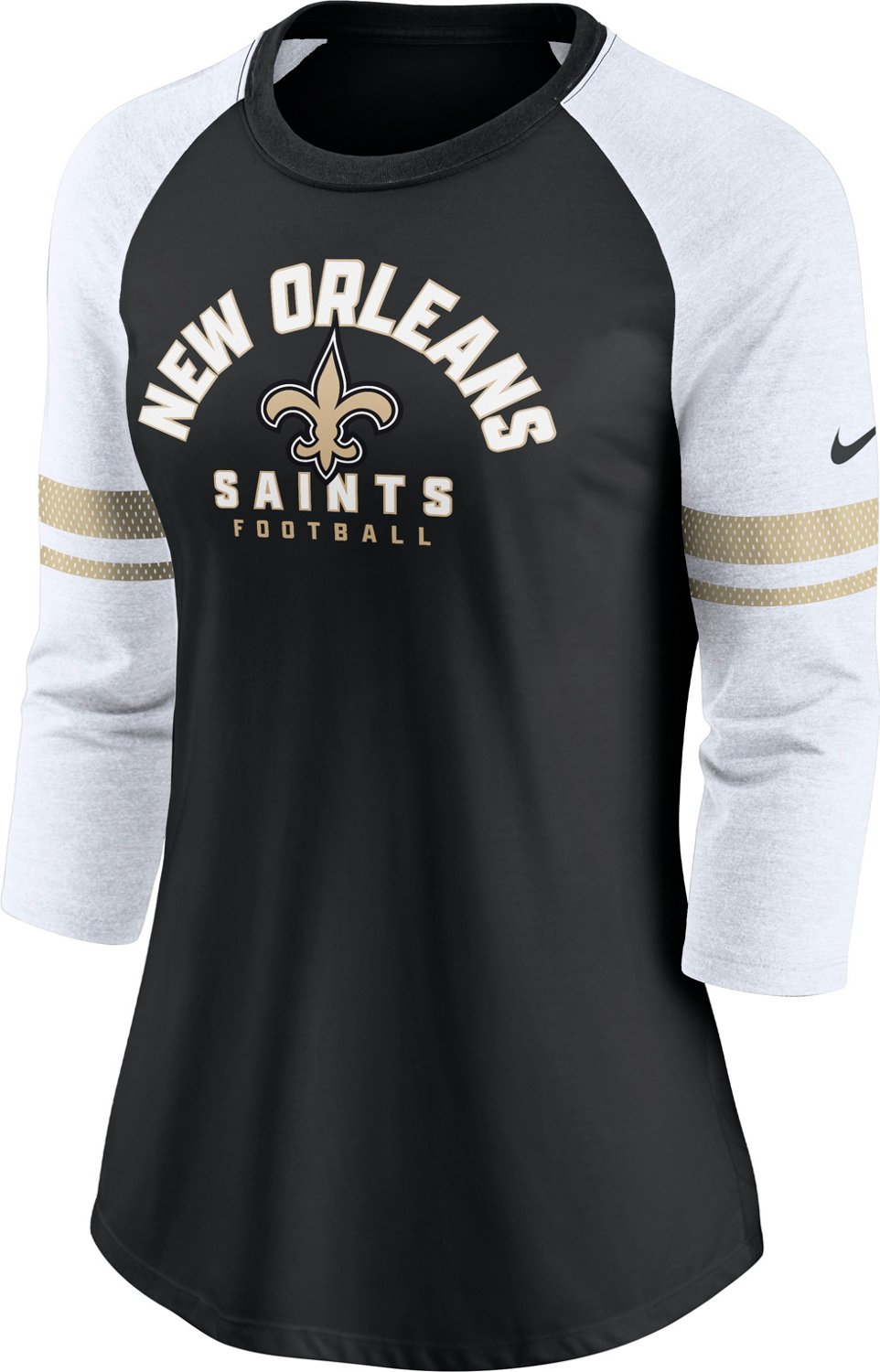 Nike Fashion (NFL New Orleans Saints) Women's 3/4-Sleeve T-Shirt.