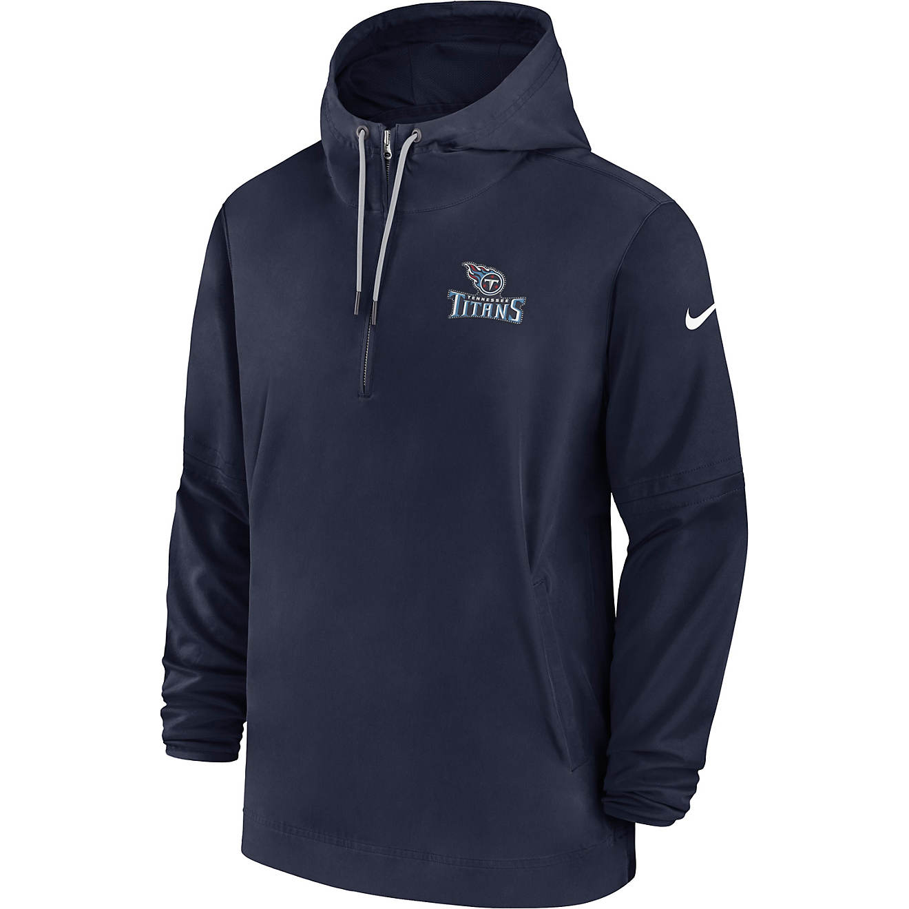 Nike Men's Tennessee Titans 1/2 Zip Hooded Top | Academy