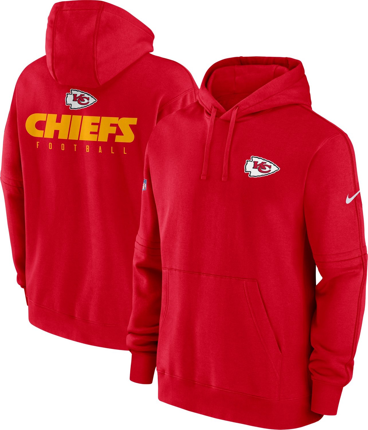 Nike Men's Kansas City Chiefs Club Fleece Hoodie | Academy