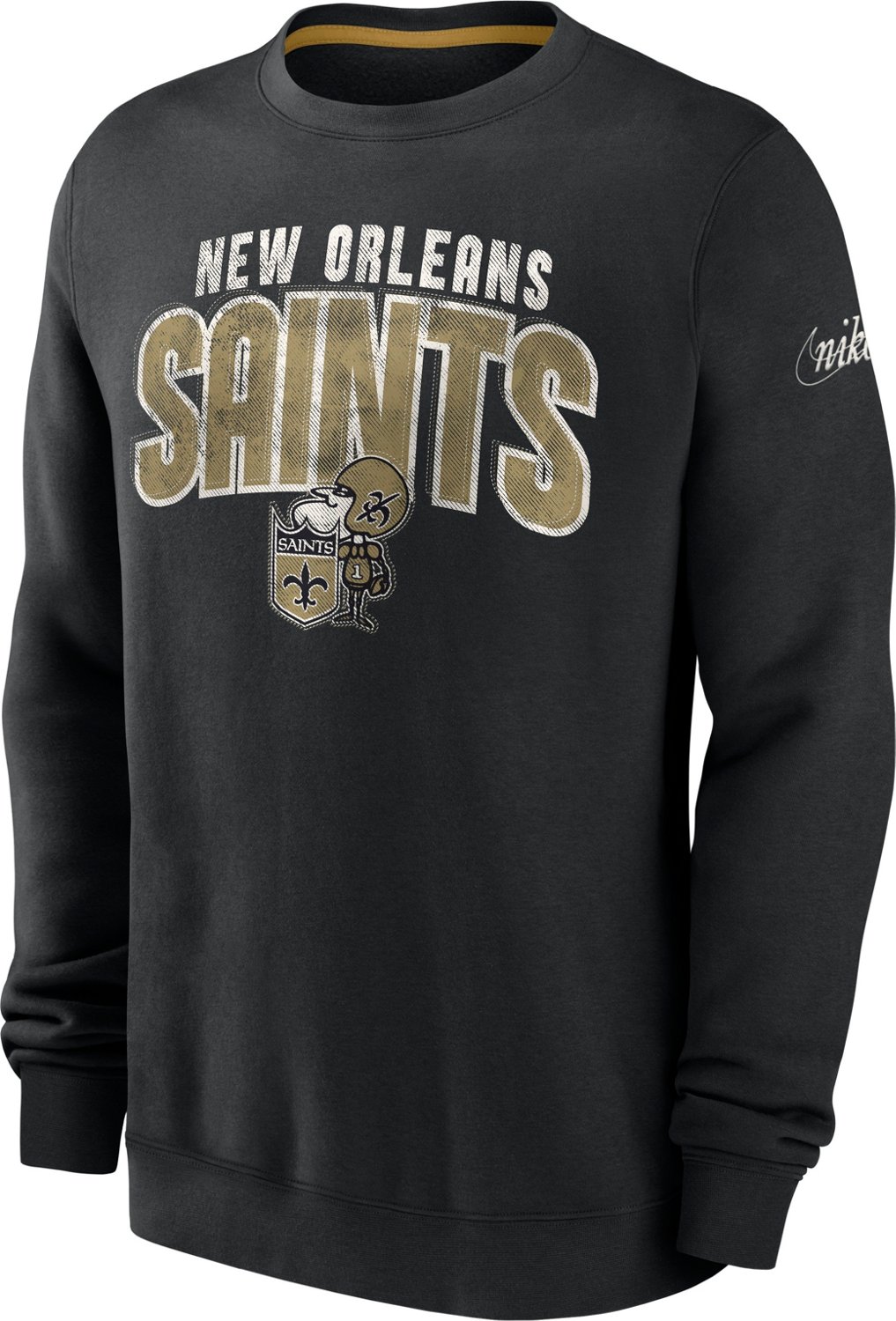 Nike Men's New Orleans Saints Rewind Club Long Sleeve Graphic T-shirt | Academy