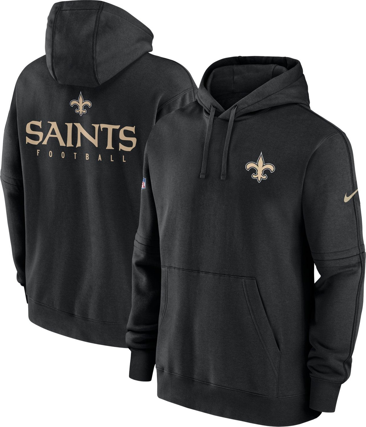 Nike Men's New Orleans Saints Club Fleece Hoodie                                                                                 - view number 3