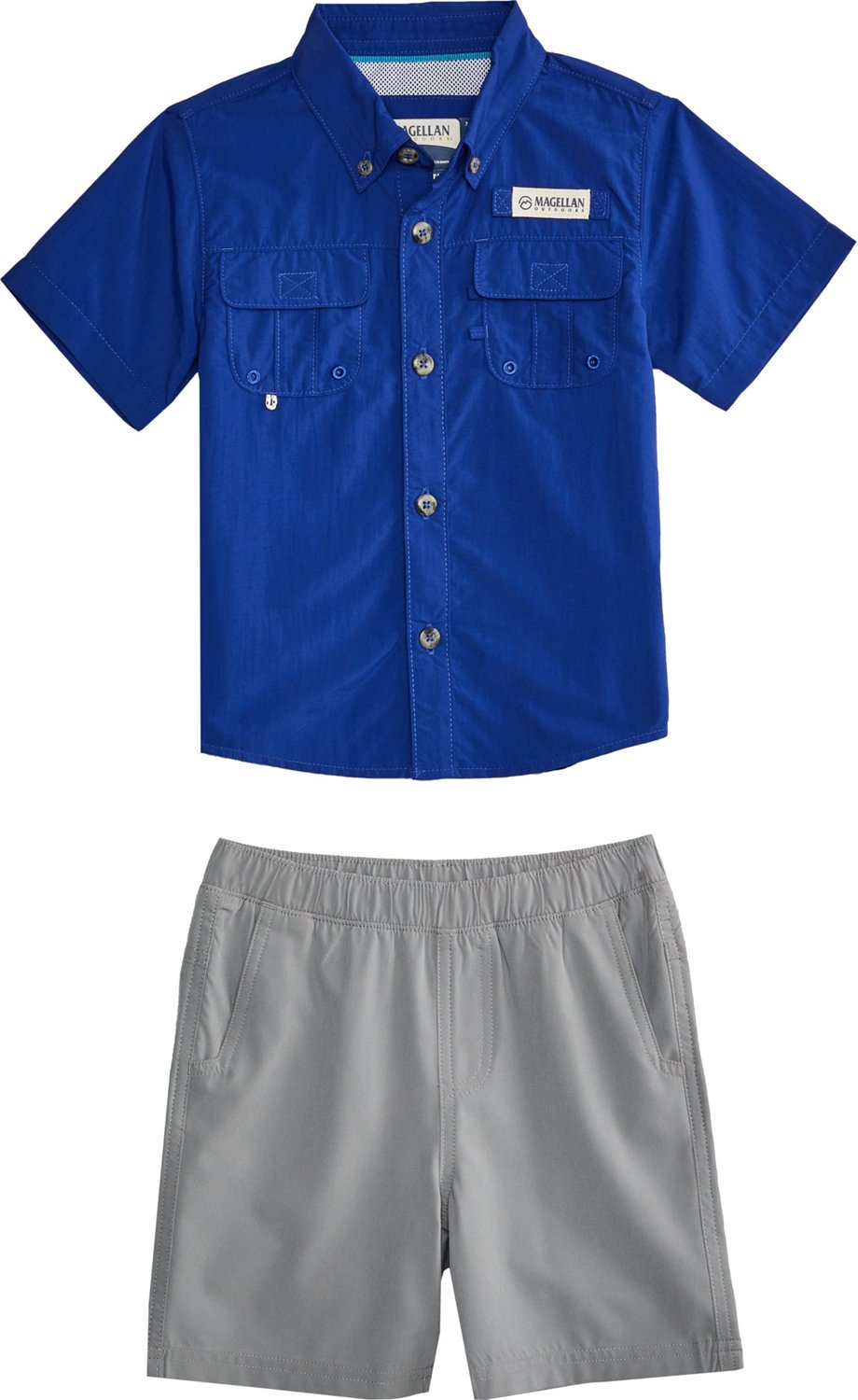 Magellan Outdoors Toddler Boys' Laguna Madre Caddo Lake Shirt And Shorts  Set