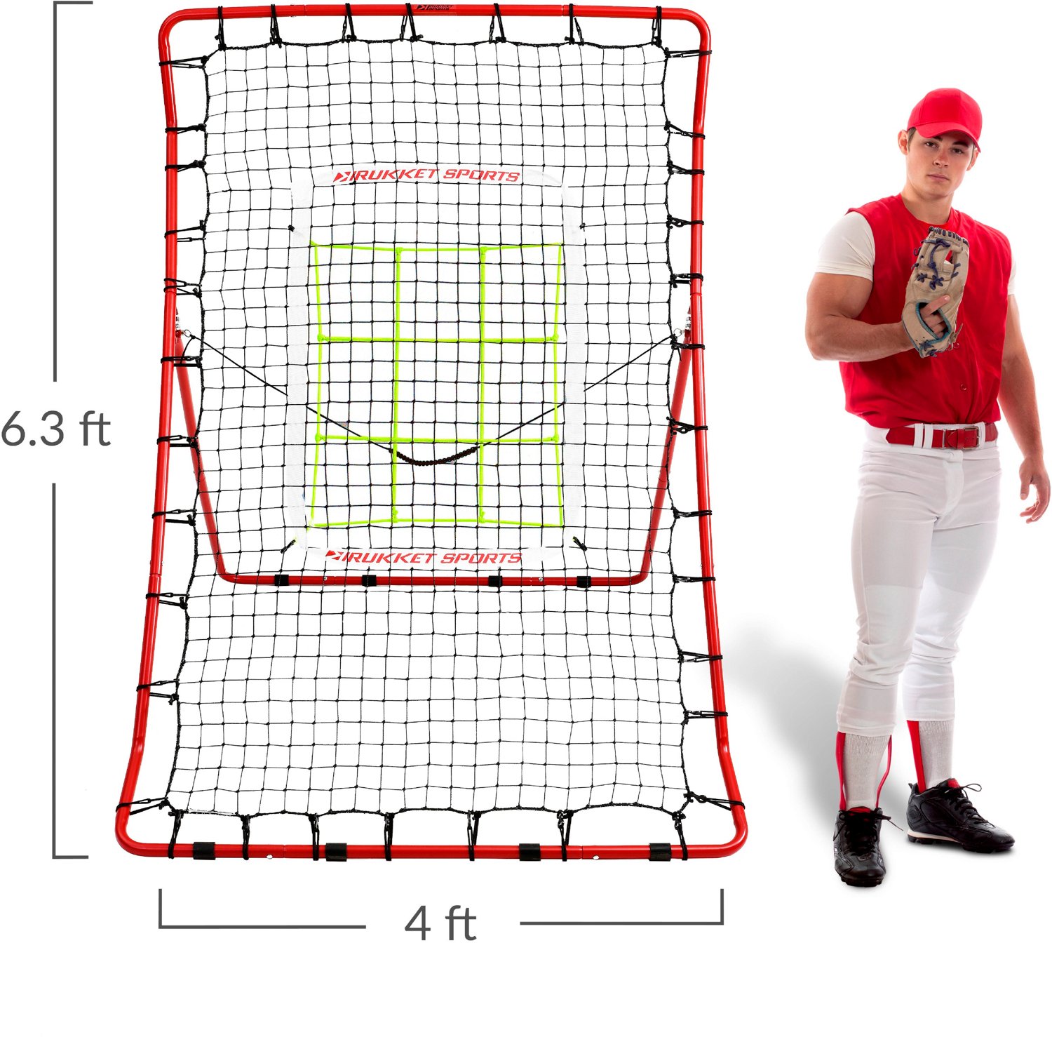 Rukket Sports Pitch Back Rebounder with Progression Weighted Balls - view number 3