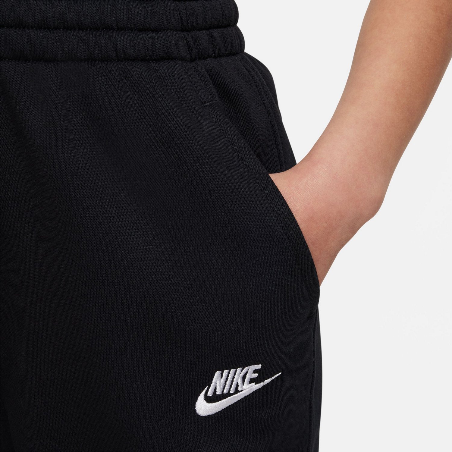 Nike Girls' Sportswear Club Fleece High-Waisted Fitted Pants - view number 4