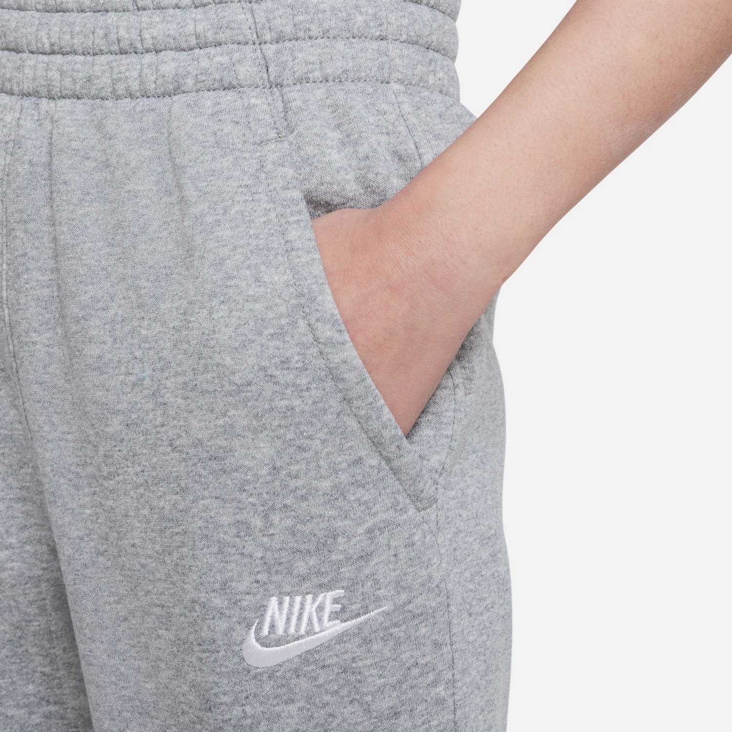 Nike Girls' Sportswear Club Fleece High-Waisted Fitted Pants - view number 4
