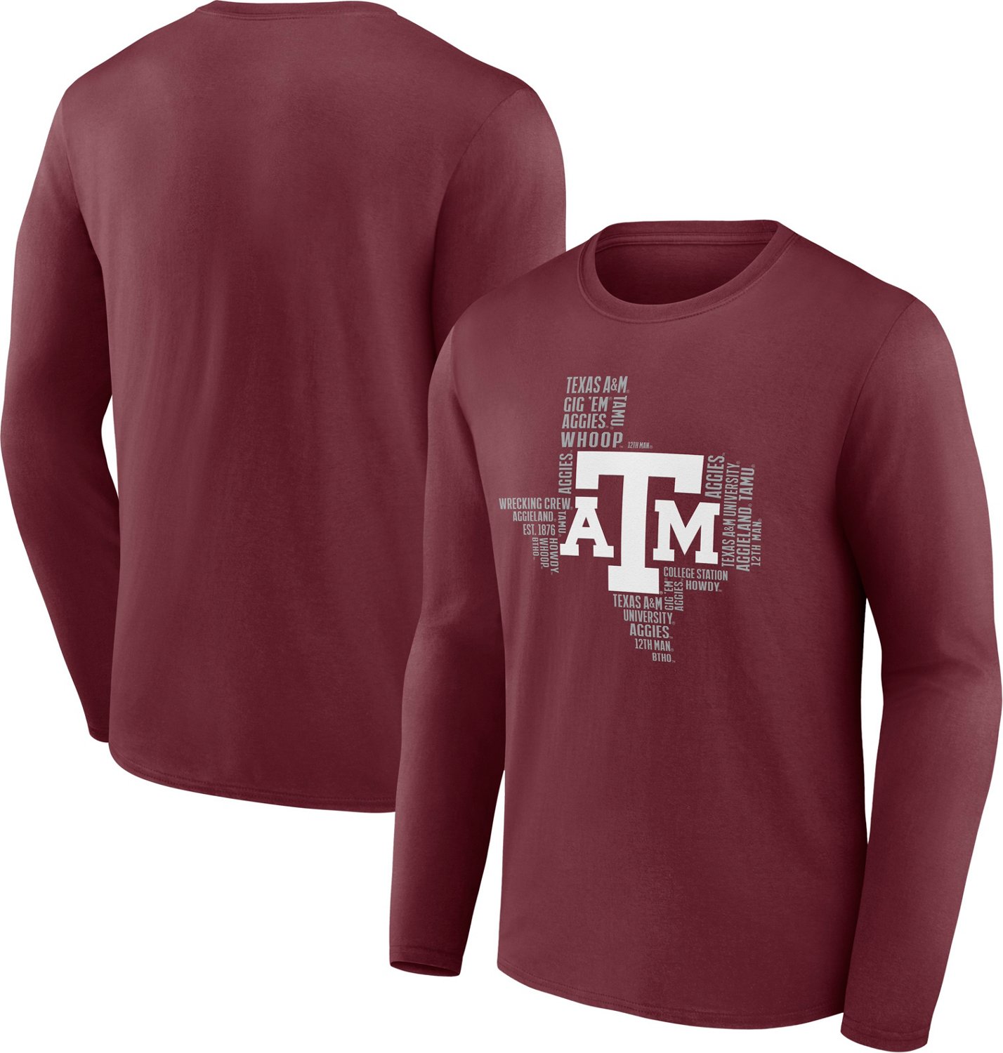 Fanatics Men's Texas A&M University Hometown Once & Always Long Sleeve T-shirt - view number 3