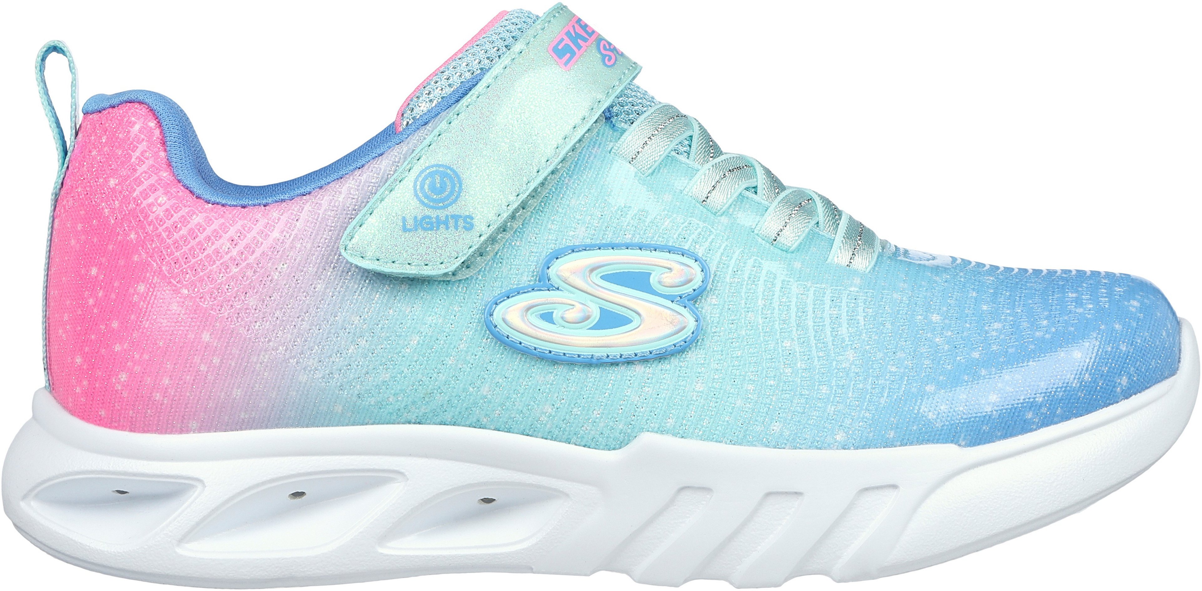 SKECHERS Kids' Preschool Flicker Flash Ombre Shoes