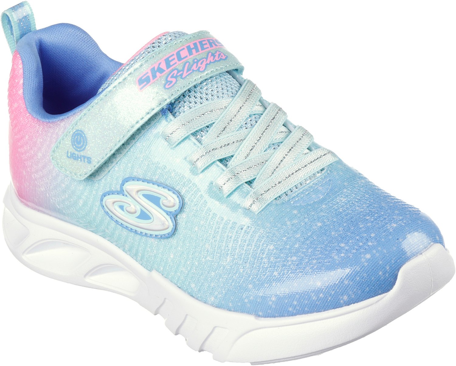SKECHERS Kids' Preschool Flicker Flash Ombre Shoes - view number 3