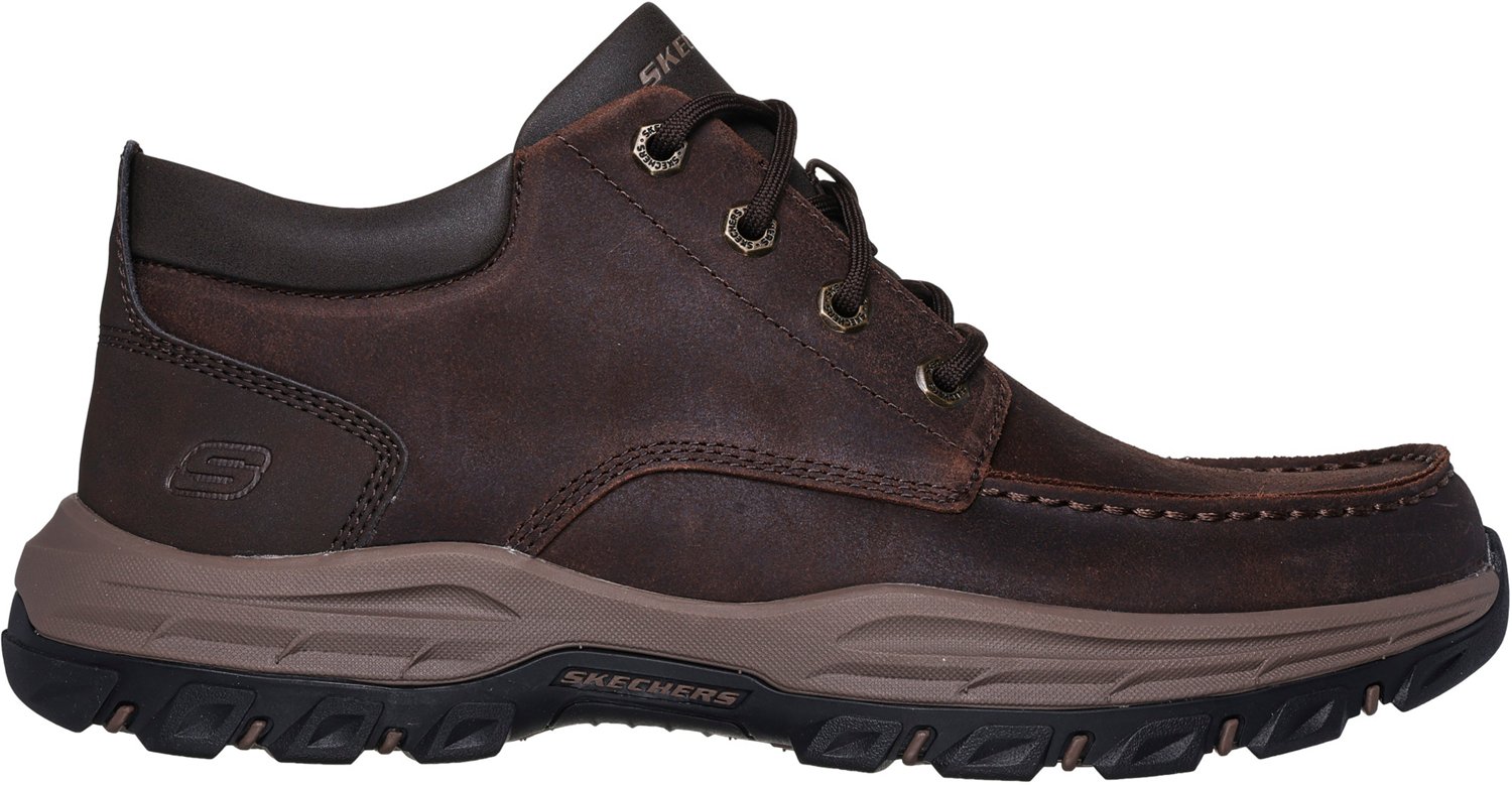 SKECHERS Men s Knowlson Moc Toe Boots Free Shipping at Academy