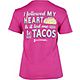 Love & Pineapples Women's It Let Me to Tacos T-shirt                                                                             - view number 1 selected