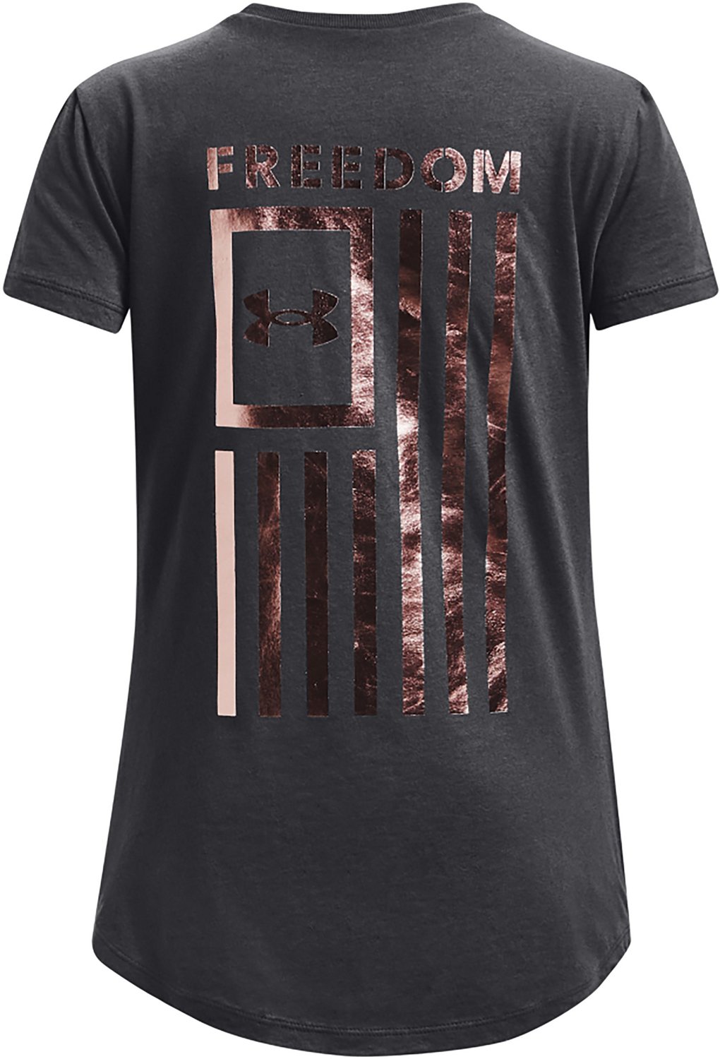 Under Armor Girls’ Foil Freedom Flag T-shirt - view number 2